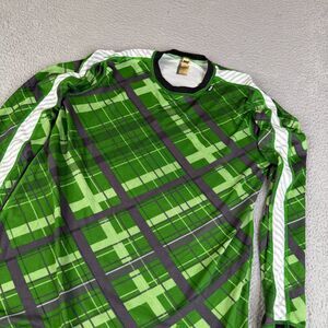HELLY HANSEN Shirt Mens XL Green Long Sleeve Base Layer Winter Cold Gear